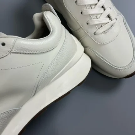 UNITYPUREMAX™ Genuine Men’s Minimalist Leather Sneakers – Thick Sole Lace-Up Casual Walking Shoes 2