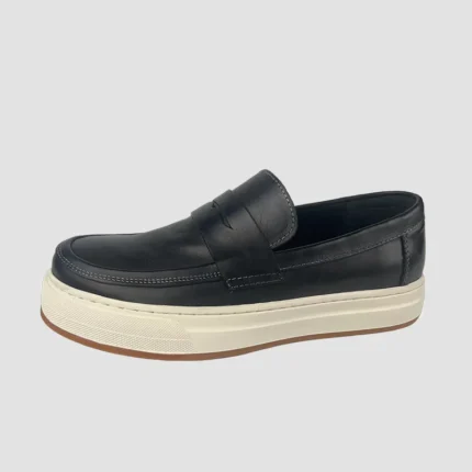 UNITYPUREMAX™ Men’s Washed Leather Loafers – Premium Breathable Slip-On Driving Shoes 1