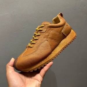UNITYPUREMAX™ Shell Cordovan Leather Sneakers – Retro Lightweight Shock-Absorbing Training Shoes 1
