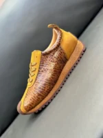 UNITYPUREMAX™ Vintage Leather Running Sneakers – Antiskid Platform Lace-Up Trainers for Men 4