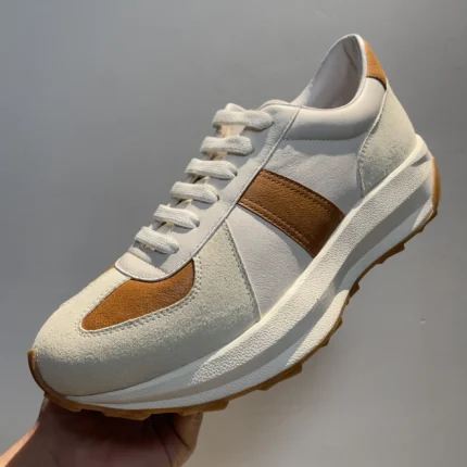UNITYPUREMAX™ Men’s German Army Trainers – Genuine Leather Dad Shoes with Top-Grain Cowhide 1