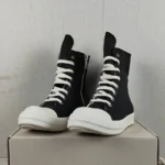 UNITYPUREMAX™ Unisex High-Top Canvas Sneakers – Thick Sole Zip-Up Lace-Up Casual Plimsolls 4
