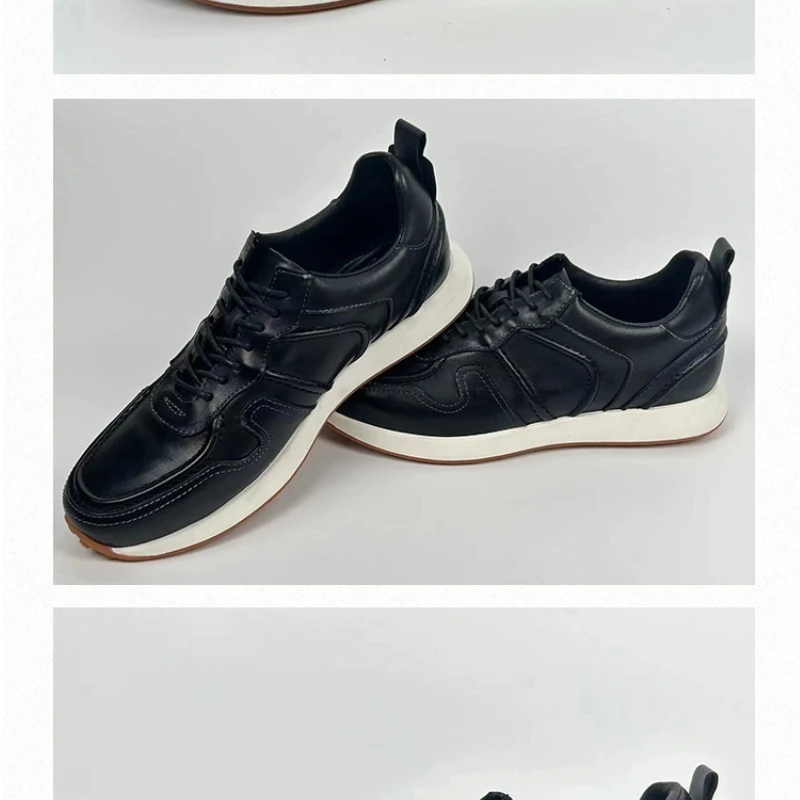 UNITYPUREMAX™ Distressed Top Grain Leather Sneakers – Handmade Vintage Low-Top Retro Trainers 6