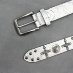 UNITYPUREMAX™ Y2K Punk Studded Leather Belt – Rock Rivet Western Jeans Belt 2