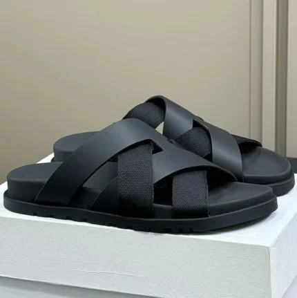 UNITYPUREMAX™ Braided Calfskin Leather Summer Sandals – Slip-On Beach Slippers 2