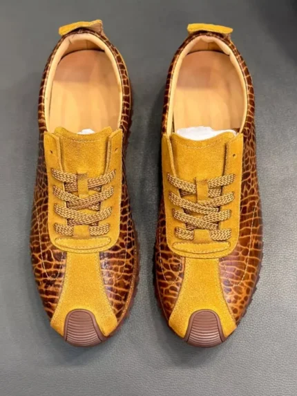 UNITYPUREMAX™ Vintage Leather Running Sneakers – Antiskid Platform Lace-Up Trainers for Men 2