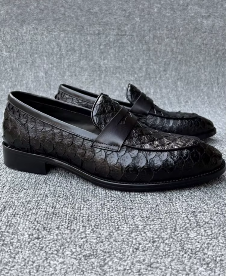 UNITYPUREMAX™ Genuine Snakeskin Slip-On Loafers – Luxury Men’s Formal & Wedding Dress Shoes UNITYPUREMAX™ Genuine Snakeskin Slip-On Loafers – Luxury Men’s Formal & Wedding Dress Shoes