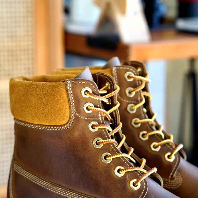 UNITYPUREMAX™ Handcrafted Leather Ankle Motorcycle Boots – Vintage Lace-Up Work & Outdoor Boots for Men 3