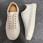 UNITYPUREMAX™ Men’s Korean Style Thick Sole Leather Sneakers – Trendy White Casual Shoes 5