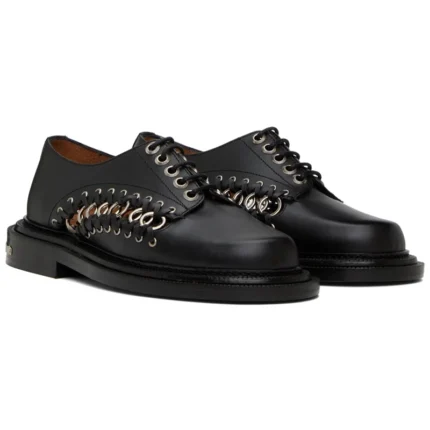 UNITYPUREMAX™ Black Round Toe Metal Buckle Strap Loafers for Men | Retro Luxury Casual Slip-On Shoes 1