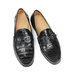 UNITYPUREMAX™ Crocodile Leather Mens Dress Loafers – Hand-Stitched Luxury Slip-On Shoes 5