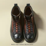UNITYPUREMAX™ Amekaji Leather Work Boots – Handmade Retro Motorcycle Combat Boots 3