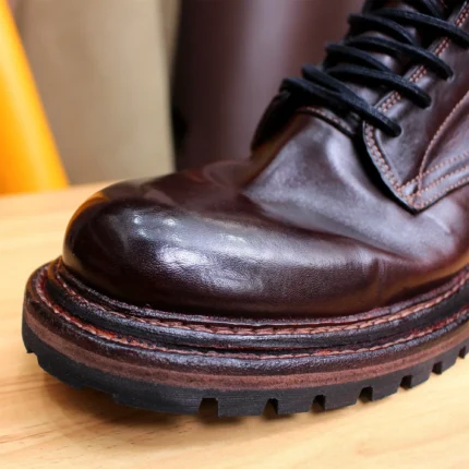 UNITYPUREMAX™ Goodyear Handmade Horse Leather Boots – Custom Lace-Up Winter High-End Boots 2
