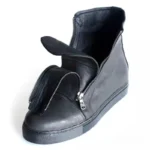 UNITYPUREMAX™ Double Zipper Leather Chelsea Boots – Handmade Platform Retro Ankle Boots for Men 3