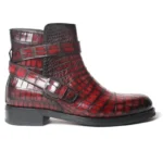 UNITYPUREMAX™ Crocodile Leather Chelsea Boots for Men – Handmade Genuine Leather Ankle Boots 2