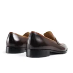 UNITYPUREMAX™ Handmade Leather Loafers for Men – Striped Slip-On Party Shoes 5