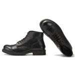 UNITYPUREMAX™ Precision Stitch Vegetable-Tanned Leather Riding Boots – Handmade Retro Ankle Boots for Men 3