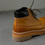 UNITYPUREMAX™ British Style Retro Genuine Brown Leather Ankle Boots – Thick-Sole Outdoor Work & Desert Boots