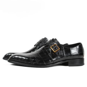UNITYPUREMAX™ Crocodile Leather Handmade Men Dress Shoes – Genuine Leather Casual Business Shoes