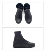 UNITYPUREMAX™ Double Zipper Leather Chelsea Boots – Handmade Platform Retro Ankle Boots for Men 5