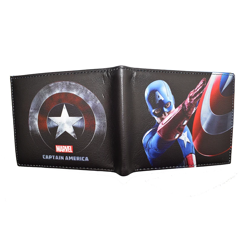 UNITYPUREMAX™ Captain America Wallet – Comic Style PU Short Purse with Coin Pocket 3