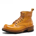 UNITYPUREMAX™ Hand-Sewn Genuine Leather Retro Ankle Boots – Non-Slip Outdoor Work & Motorcycle Boots 1