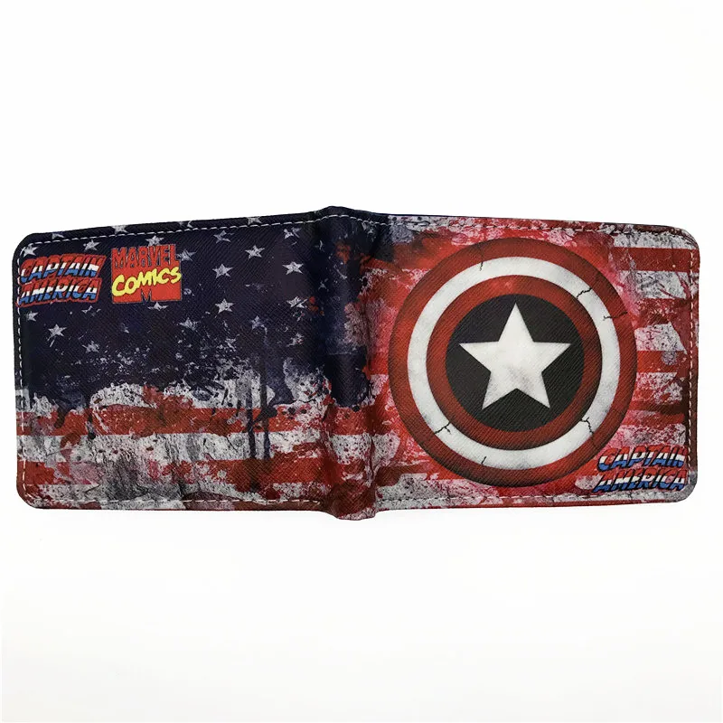UNITYPUREMAX™ Captain America Wallet – Comic Style PU Short Purse with Coin Pocket 4
