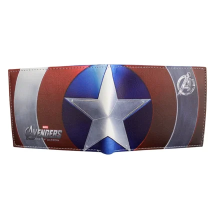 UNITYPUREMAX™ Captain America Wallet – Comic Style PU Short Purse with Coin Pocket 2