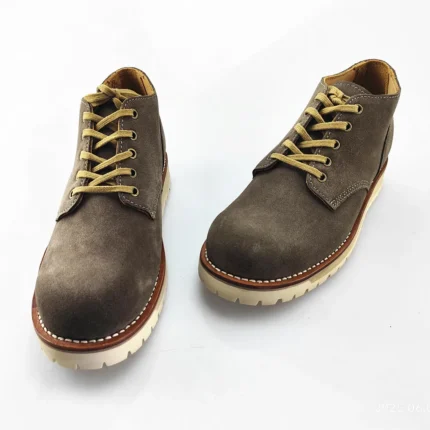 UNITYPUREMAX™ Handmade Vintage Top-Grain Leather High-Top Shoes – Chunky Sole Casual Work Sneakers for Men 2