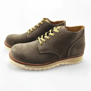UNITYPUREMAX™ Handmade Vintage Top-Grain Leather High-Top Shoes – Chunky Sole Casual Work Sneakers for Men 1