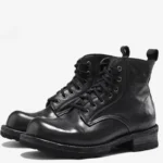 UNITYPUREMAX™ Hand-Sewn Genuine Leather Retro Ankle Boots – Non-Slip Outdoor Work & Motorcycle Boots 4