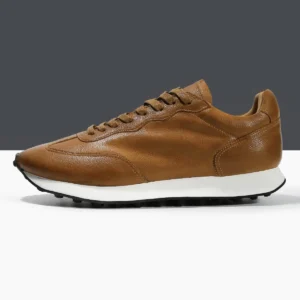 UNITYPUREMAX™ Cowhide Suede Thick Sole Sneakers – Retro “Forrest Gump” Leather Casual Shoes for Men 1