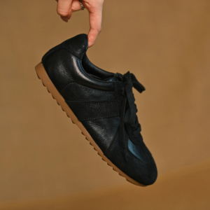 UNITYPUREMAX™ Women Retro Leather Sneakers – Bow Detail Flat Casual Shoes