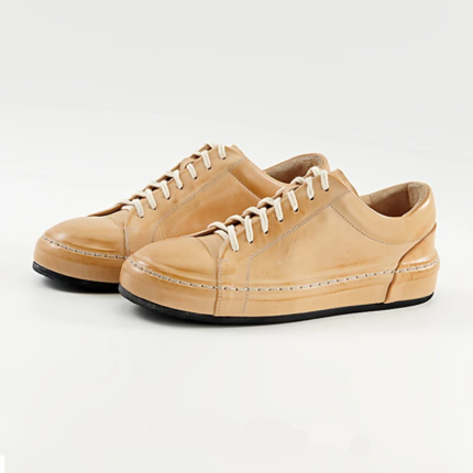 UNITYPUREMAX™ Handmade Cowhide Derby Shoes – Casual Leather Commuter Sneakers