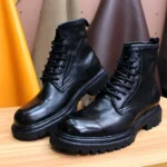 UNITYPUREMAX™ Goodyear Handmade Horse Leather Boots – Custom Lace-Up Winter High-End Boots 6