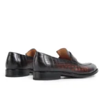UNITYPUREMAX™ Striped Genuine Leather Loafers for Men – Slip-On Party & Casual Shoes 3