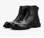 UNITYPUREMAX™ Handmade Leather Chelsea Boots – Thick Sole High-Top Zipper Ankle Boots 32