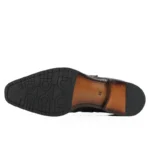 UNITYPUREMAX™ Crocodile Leather Handmade Men Dress Shoes – Genuine Leather Casual Business Shoes 3