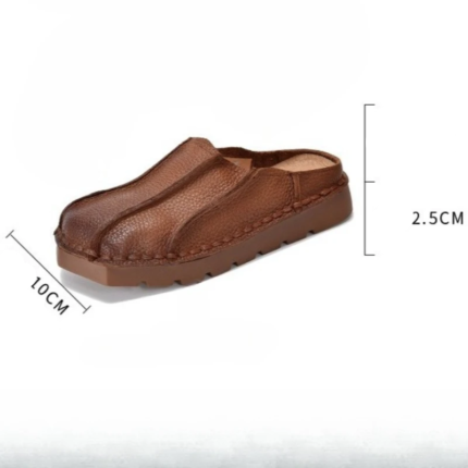 UNITYPUREMAX™ Ethnic Leather Platform Loafers – Women’s Comfy Slip-On Wedge Flats 2