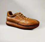 UNITYPUREMAX™ Vintage Distressed Horsehide Sneakers | Retro German Army Trainers | Hand-Rubbed Chunky Sole Lace-Up Casual Shoes