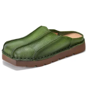 UNITYPUREMAX™ Ethnic Leather Platform Loafers – Women’s Comfy Slip-On Wedge Flats 1
