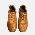 UNITYPUREMAX™ Vintage Distressed Horsehide Sneakers | Retro German Army Trainers | Hand-Rubbed Chunky Sole Lace-Up Casual Shoes 2