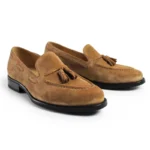 UNITYPUREMAX™ Handmade Leather Loafers – Striped Slip-On Party Shoes 4