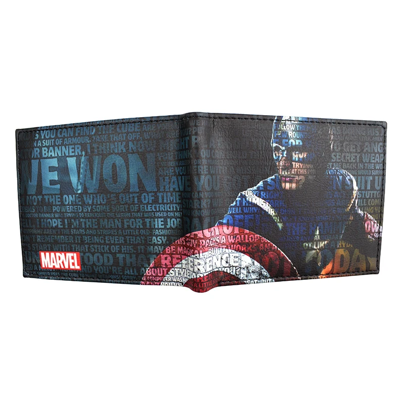 UNITYPUREMAX™ Captain America Wallet – Comic Style PU Short Purse with Coin Pocket 5