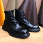 UNITYPUREMAX™ Goodyear Handmade Horse Leather Boots – Custom Lace-Up Winter High-End Boots 5