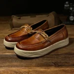 UNITYPUREMAX™ Genuine Leather Slip-On Loafers – Thick Sole Casual Business Shoes for Men 5