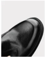 UNITYPUREMAX™ Handmade Leather Chelsea Boots – Thick Sole High-Top Zipper Ankle Boots 26