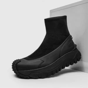 UNITYPUREMAX™ Splice Knit Chelsea Boots – Height Increase Street Style Ankle Boots 1