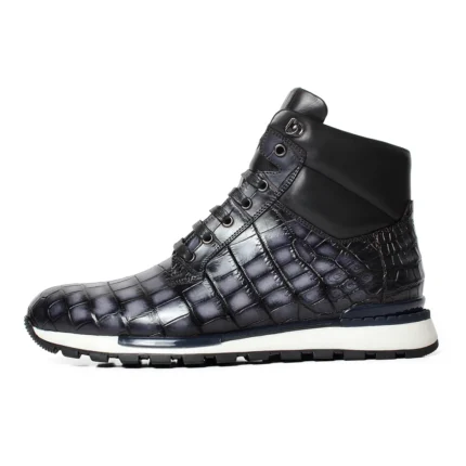 UNITYPUREMAX™ Crocodile Leather Casual Dress Boots – Handmade Luxury Breathable Shoes for Men 2