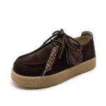 UNITYPUREMAX™ Women’s Suede Platform Lace-Up Loafers – British Style Classic Casual Shoes 5